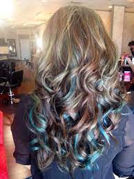 Blue Highlights Blue Hair Highlights Blue Hair Hair Styles