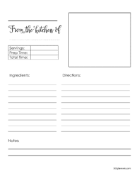 You don't need to buy generic business cards from a big company to have beautiful business cards. Free Recipe Template Editable Edit Online Word Pdf
