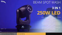 SPACE LIGHTS BEAM SPOT WASH 250W LED 3 IN 1