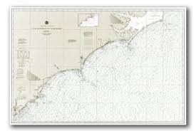 nautical chart of nc coast waters island life nc