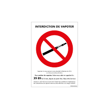 Le code de la route prévoit un grand nombre d'outils de signalisation pour aider le conducteur dans ses. Panneau Signalisation Interdiction De Vapoter N0175