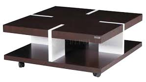 Browse a variety of modern furniture, housewares and decor. Brown White Solid Wood Modern Coffee Table W Casters