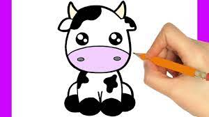 5 dessins faciles étape par étape dessindigo. Comment Dessiner Une Vache Facilement Como Desenhar Uma Caquinha Kawaii Youtube