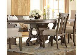 Crafted Of Solid Pine Wood The Wendota Dining Room Extension Table Lets You Have Your F Ashley Furniture Dining Room Ashley Furniture Dining Dining Room Table