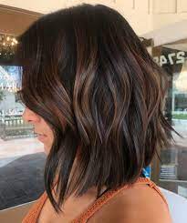 60 Hairstyles Featuring Dark Brown Hair With Highlights Hair Styles Short Hair Balayage Short Dark Hair
