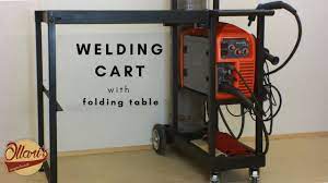 2 Ultimate Welding Cart With Folding Table Extension Youtube Welding Cart Welding Projects Welding Table