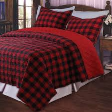 Black And White Plaid Comforter Twin Western Plaid Quilt Set Plaid Bedding Buffalo Plaid Bedding Greenland Home Fashions