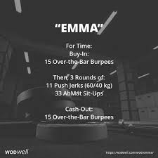 Emma Wod Crossfit Workouts At Home Crossfit Workouts Wod Workout