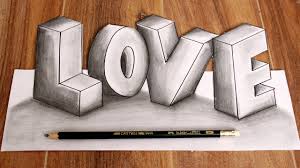Drawing and painting secrets from a modern master of hyperrealism. How To Draw Love 3d Letters Drawing 3d Words Como Dibujar Letras Bonitas En 3d Youtube 3d Art Drawing 3d Pencil Art 3d Pencil Drawings