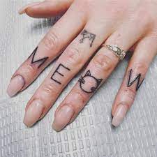 155 Likes 5 Comments Sam Cedar Samcedartattoo On Instagram Meow Tattoo Tattoos Tattooed Knuckles Knucklet Knuckle Tattoo Tattoos Knuckle Tattoos