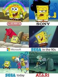 The Gaming Companies Out There Be Like Spongebob Animation Funny Animated Series Comedy Tv Series Meme Funny Games Spongebob Memes Video Games Funny