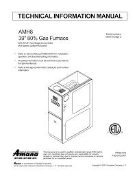 Amana Amh8 Technical Information Manualzz Com