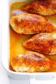 Line a large baking sheet with foil and then place the chicken thighs on the foil. Baked Chicken Breast Gimme Some Oven