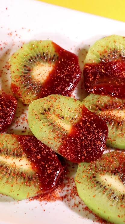 Kiwi with Chamoy