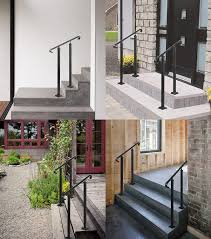 Browse the composite railing kits carried by the deck store online. Buy Vevor Fit 1 Or 2 Steps Wrought Iron Handrail Outdoor Stair Railing Adjustable Front Porch Hand Rail Black Transitional Hand Railings For Concrete Steps Or Wooden Stairs With Installation Kit Online In