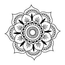 Mandala 3 Simple Mandala Tattoo Mandala Coloring Simple Mandala