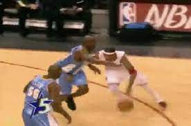 Gif Allen Iverson With The Handles And Sick Crossover Basketball Moves Basketball Highlights Nba Legends