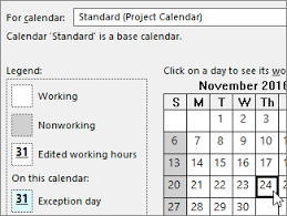 How To Set Working Days In Ms Microsoft Project