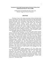 Pentingnya biaya operasional dalam bisnis. Pdf Tinjauan Atas Penetapan Harga Produk Peralatan Kesehatan Pada Pt Rivi Utama