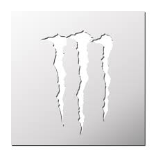 Pochoir Logo Monster Pochoir Pistolet Peinture Pochoir Silhouette