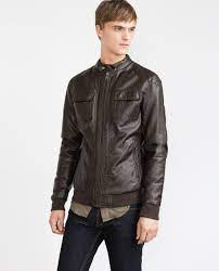 Faux Leather Jacket View All Jackets Man