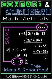 Compare And Contrast Different Math Methods To Increase Student Comprehension A Way For Students To Naturally Check Th Math Methods Learning Math Math Lessons