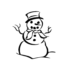 Top 10 snowman coloring pages for kids: Snowman With Top Hat Coloring Page Purple Kitty