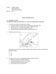 By guru merry posted on 02/07/2021. Soal Pilihan Ganda Ips Kelas 9 Bab Iii Jawabanku Id