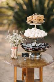 Summer Wedding At The Holman Ranch From John Louise Weddings Backyard Wedding Food Smores Bar Wedding Bonfire Night Wedding