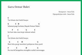 Chord Lagu Guru Oemar Bakri Seputar Musik