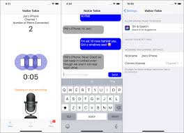 Back to this macrumors post: 4 Walkie Talkie Apps For Smartphones Via 3g Wireless Wi Fi Or Bluetooth