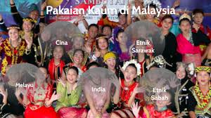 • masyarakat di malaysia boleh diklasifikasikan kepada pelbagai bangsa dan kelompok iaitu melayu (54%), cina (25%), india (7%), suku kaum etnik di sabah dan sarawak ialah sebanyak (14%). Pelbagai Kaum Di Malaysia By Eykin Asyikin