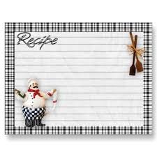 Italian Chef Recipe Card Postcard Zazzle Com Recipe Cards Printable Recipe Cards Italian Chef
