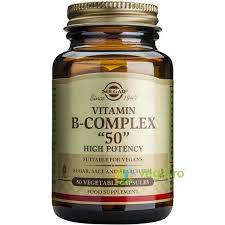 Produsul contine 100 de tablete din complexul de vitamina b, avand compozitia mai sus prezentate. Vitamina B 50 Complex 50cps Solgar Vegis Ro