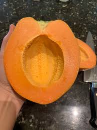 A fruit is the part of a plant that has seeds and flesh (edible covering). This Papaya Fruit Off My Tree Doesn T Have Seeds Mildlyinteresting