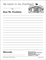 If you're lucky, your letter may be among the ones chosen. My Letter To The President Stationery Printable Lined Stationery
