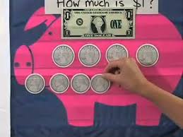 scholastic piggy bank money pocket chart