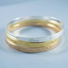 Personalized Rose Gold Bracelet Engraved Bangle Personalized Etsy In 2021 Engraved Bangle Personalized Bangle Bracelet Engraved Bracelet