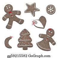 The files can be easily resized. Christmas Cookies Clipart Lizenzfrei Gograph