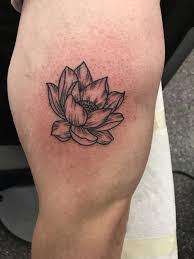 Black Outline Lotus Flower Tattoo Flower Tattoo Lotus Flower Tattoo Simple Lotus Flower Tattoo