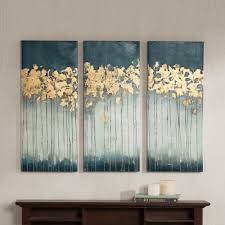 Madison Park Midnight Forest 3 Piece Canvas Wall Art Bed Bath Beyond Canvas Wall Art Set Canvas Wall Art Wall Art Sets