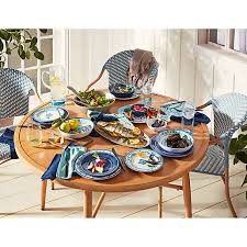 Metal dining table and chairs ukc upcoming squirrel. Bee Willow Home Nantucket Round Dining Table In Natural Bed Bath Beyond