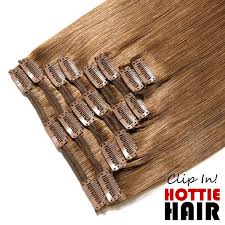 Light Brown Indian Remy Clip In Extensions Hottie Hair