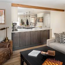 Open concept kitchen with half wall. Open Concept Trend Update Kitchenvisions