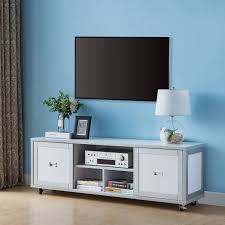 Allow to change the position of display wherever you want according to your convenience. Furniture Of America Gaur Contemporary 60 Inch White 3 Shelf Tv Stand Overstock 25897303