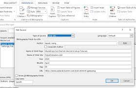 Bahan yang bisa ditelusuri kembali. Cara Membuat Daftar Pustaka Di Word Otomatis Pakar Dokumen