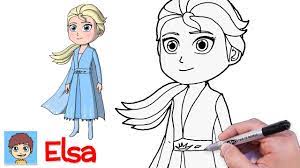 Comment Dessiner Elsa de La Reine des Neiges 2 Facilement - Dessin Facile -  YouTube
