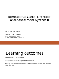 International chromium development association (icda). L4 Kranthi Ppt Icdas Ii Tooth Enamel Dentistry Branches