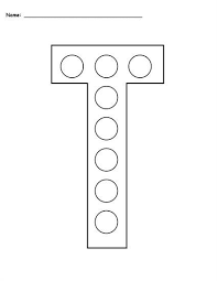 Free Letter T Do A Dot Printables Includes Uppercase And Lowercase Letters In 2 Versions Letter T Worksheets Like These Do A Dot Letter T Crafts Dot Letters