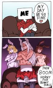 Rule 34 - 1boy 3girls Anthro Big Breasts Breasts Bunny Ears Bunny Girl  Carrot (one Piece) Colored Covered Breasts Crossover Eastern And Western  Character English Text Faunus Female Iron Alchemist Lewdamone Long